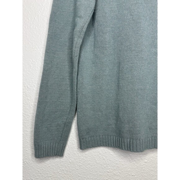 Benedetta B Merino Wool Cashmere Blend Blue Sweater Polkadot Size Medium $148 - Picture 8 of 16